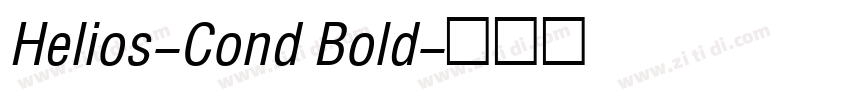 Helios-Cond Bold字体转换